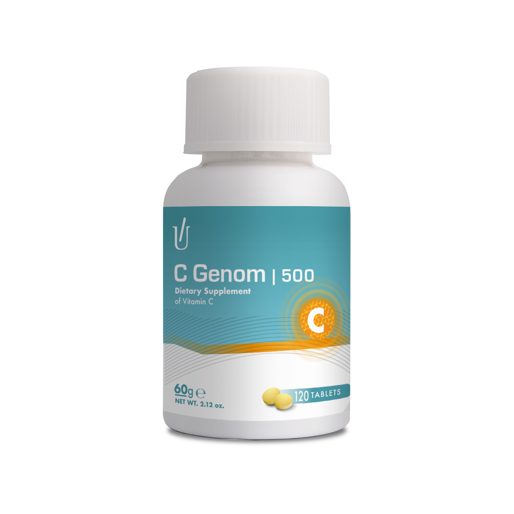 C-Genom 500 - Advanced Vitamin C Complex for Antioxidant and Immune Support - 120 tab